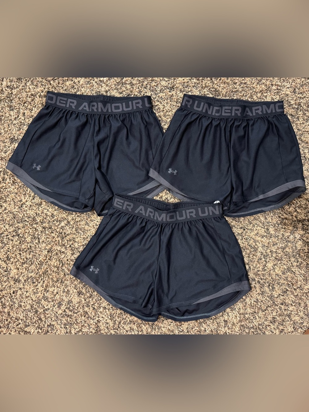 Under Armour Black Women's Athletic Shorts - size XS - 3 pairs